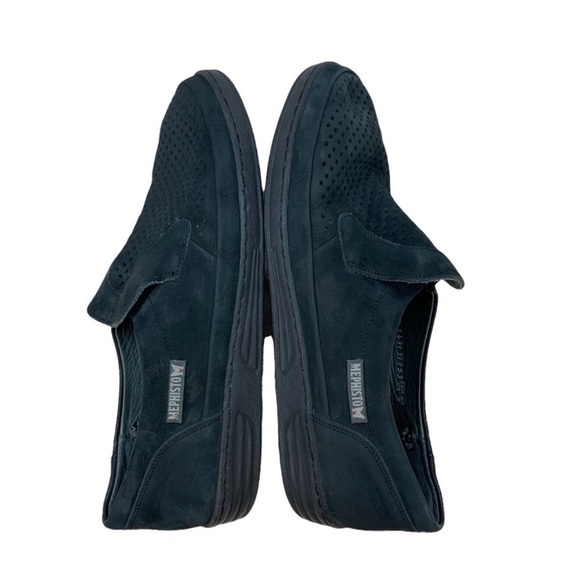 Mephisto Damien Black Perforated Nubuck Leather Slip On Loafers. Euro 9, US 9.5 - Picture 3 of 6